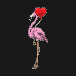 Flamingo Heart Balloon T-Shirt