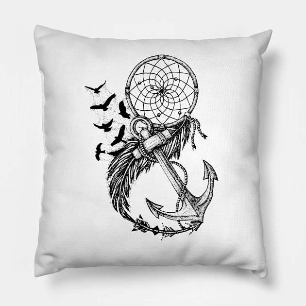 Dreamcatcher Pillow by mayberus