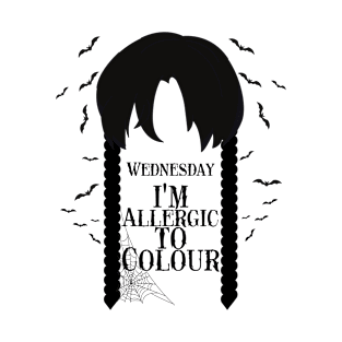 Wednesday - I'm Allergic To Colour T-Shirt