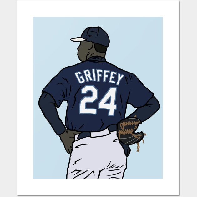 Ken Griffey Jr. Jersey Art Seattle Mariners MLB Wall Art Home -  in  2023