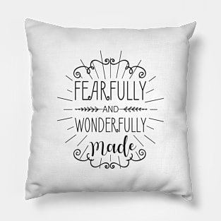 'Fearfully and Wonderfully Made' Family Love Shirt Pillow