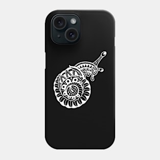 Abstract snail 01 white Phone Case