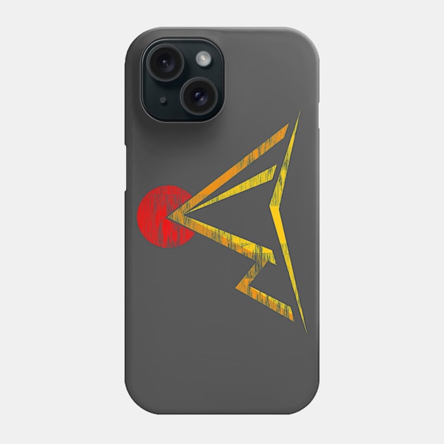 mountain sunset lines Phone Case by pholange