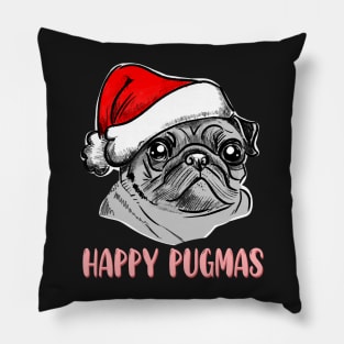 Happy pugmas Pillow