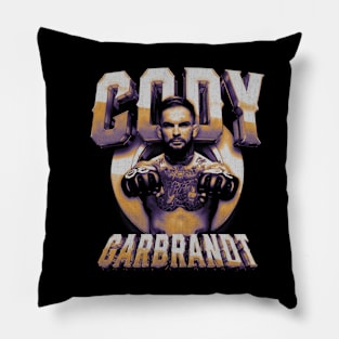 Cody Garbrandt Retro Bitmap Pillow