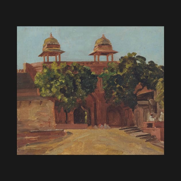 View of the Lal Darwaza on the Matwa Road, Between the Purana Qila and Old City, Delhi by Valentine Cameron Prinsep by Classic Art Stall