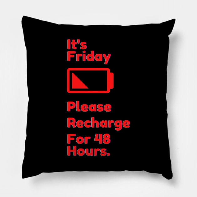 Friday Recharge Pillow by Harlequins Bizarre