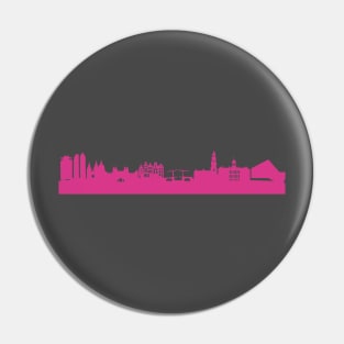 Amsterdam skyline pink Pin