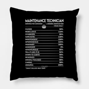 Maintenance Technician - Maintenance Technician Factors Daily Item Pillow