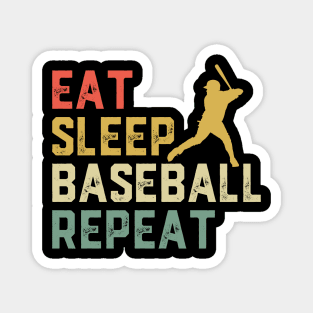 Eat Sleep Baseball Cool Player Fan Coach Magnet