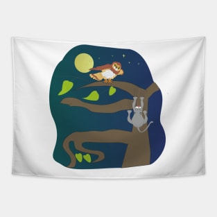 Nocturnal animals Tapestry