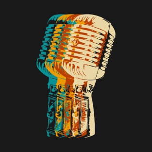 retro hip hop microphone T-Shirt