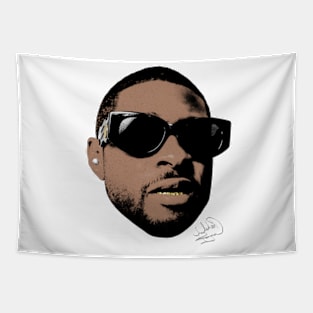 Usher Big Face Tapestry