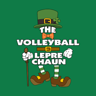 The Volleyball Leprechaun St Patrick's Day Celebration Matching Outfits Group Attire T-Shirt