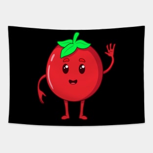 Cartoon Tomato Tapestry