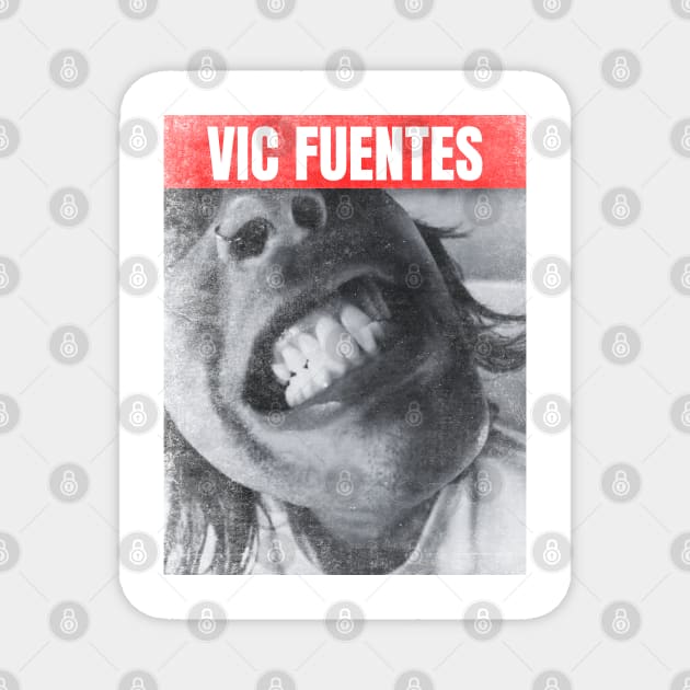 Vic Fuentes urban bw Magnet by partikelir.clr