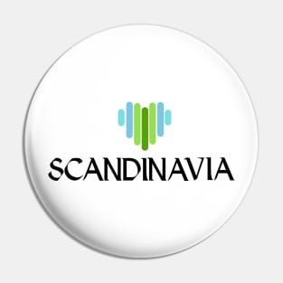 I Love Scandinavia Pin