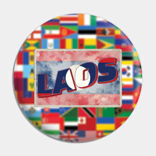 Laos Vintage style retro souvenir Pin