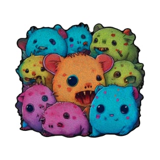 Wombie Zombats - Colorful And Playful Graphic T-Shirt