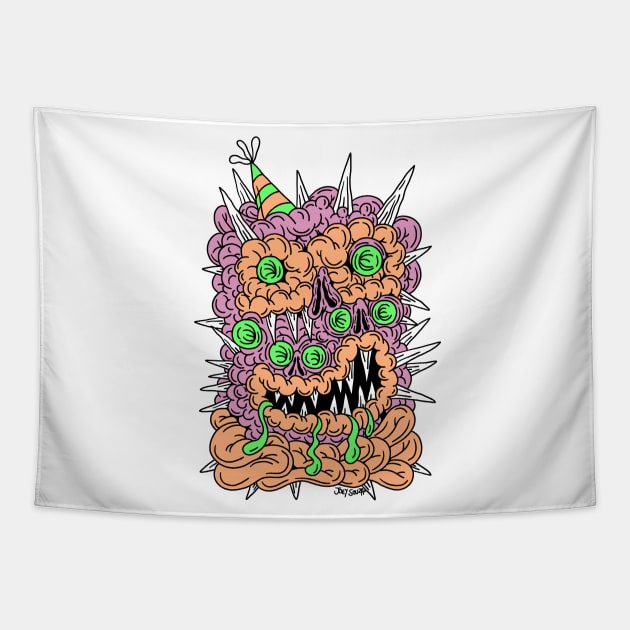 PARTY MONSTER Tapestry by Joey Souza