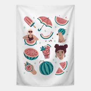 All Things Watermelon Tapestry