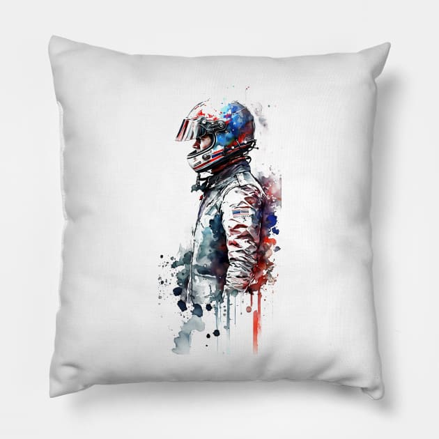 Racecar Driver Pillow by Kid Relic