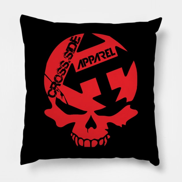 crossside.skull Pillow by Cross.side