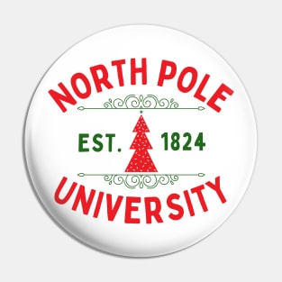 North Pole University Pin