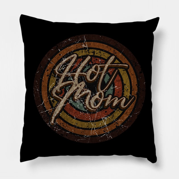 Hot MOM - vintage design on top Pillow by agusantypo