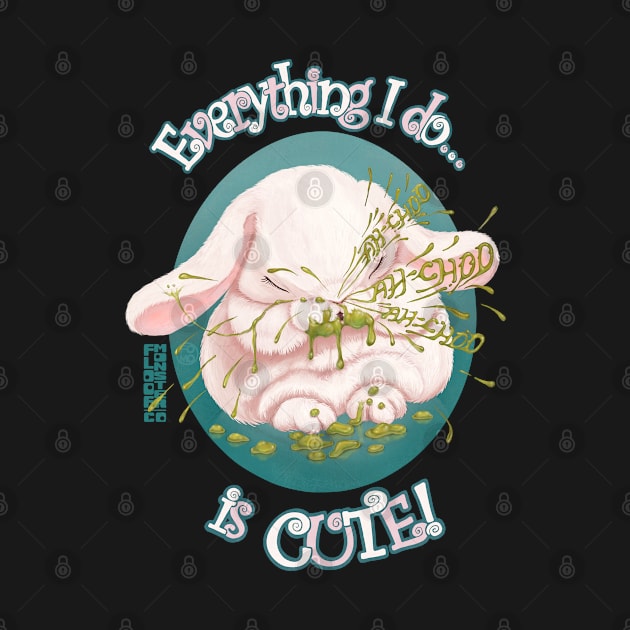 Disgustingly Cute Bunny T Shirt by Floof Monster Co