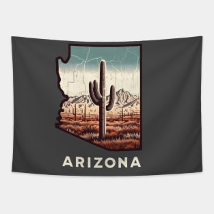 ARIZONA STATE MAP USA Tapestry