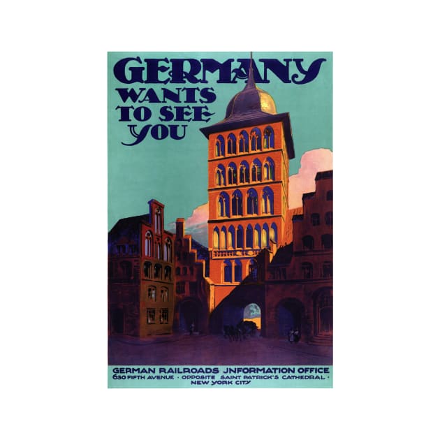 Vintage Travel Poster Germany by vintagetreasure