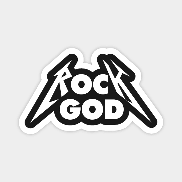 Metallica 'Rock God' Design in White Magnet by LTFRstudio