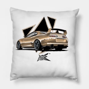 toyota supra a80 gold Pillow