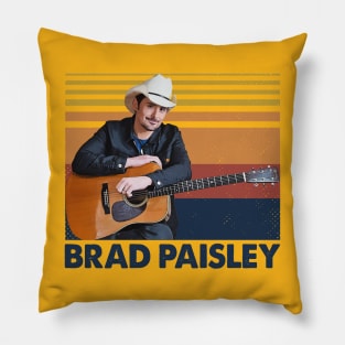 Country Charisma Brad Paisley's Irresistible Stage Aura Pillow