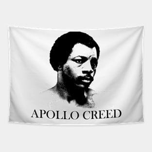 apollo creed black white Tapestry