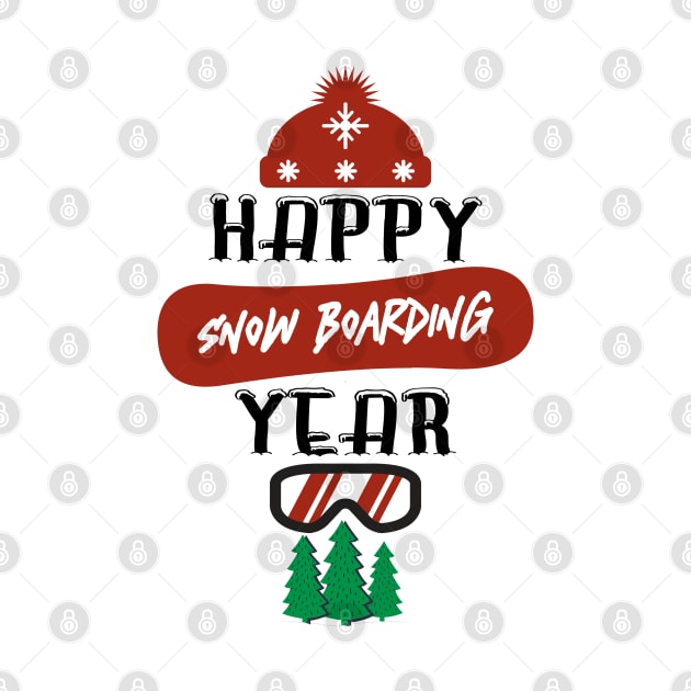 Happy Snowboarding Year by MZeeDesigns