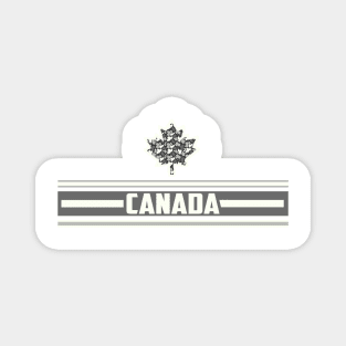 Maple Leaf Canada - Smokey Mountain Grey Magnet