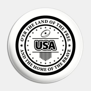 United States of America national anthem - Star Spangled Banner Pin