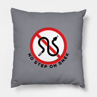 NO STEP ON SNEK — Rattlesnakes Road Sign Pillow