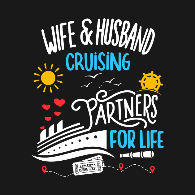 Wife & Husband Cruising Partners For Life Honeymoon by AimArtStudio