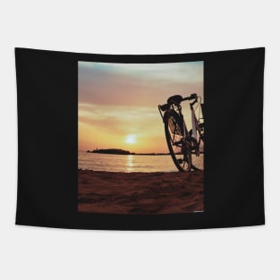 Aesthetic sunset photo Tapestry