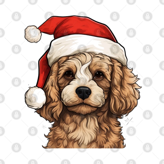 Cavapoo Dog christmas by MZeeDesigns