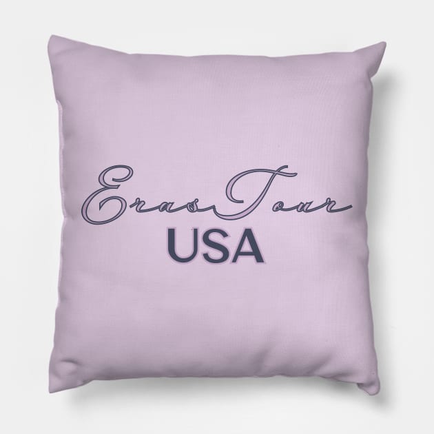 Eras Tour USA Pillow by Likeable Design