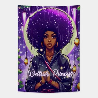 Warrior Princess Black Woman Confidence Tapestry