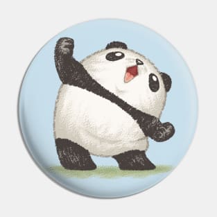 Panda joy of the victory Pin