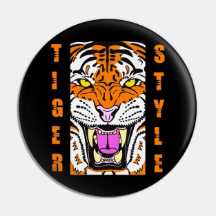 Tiger style Pin