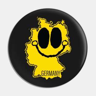 Germany Happy Cartoon Map Face with smile Pin