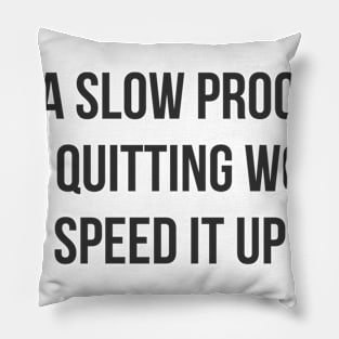 A Slow Process Pillow