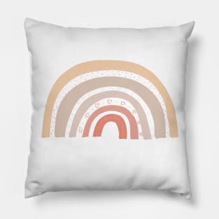 Rainbow hand drawn boho nursery Pillow